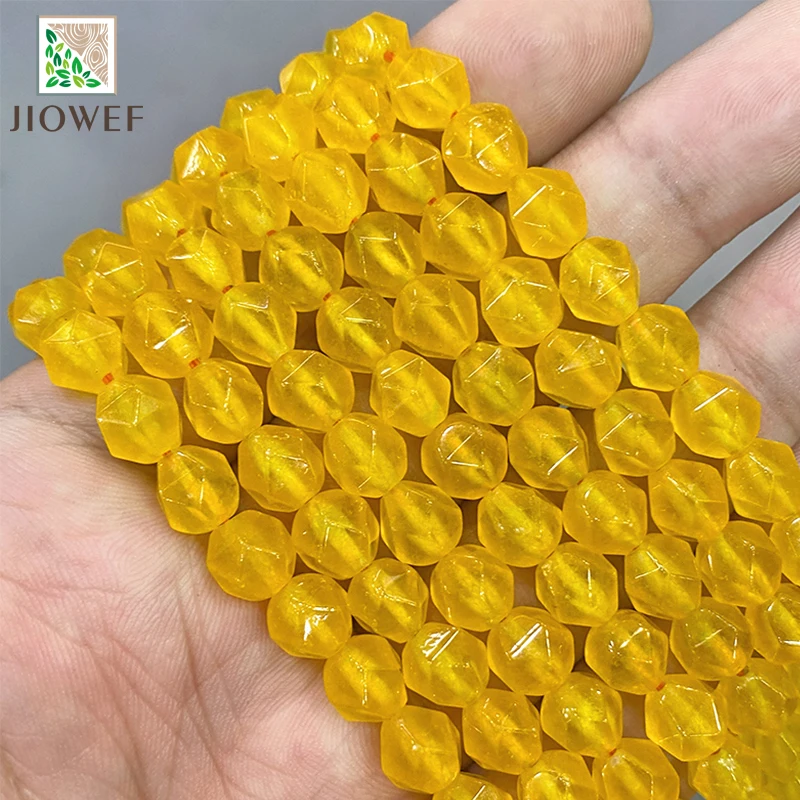 

Бусины-разделители из натурального халцедона для изготовления ювелирных изделий ручной работы, нитка 14 дюймов, 8 мм