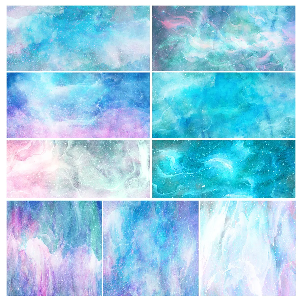 

Красивый фон для студийной фотосъемки голубого и зеленого цвета