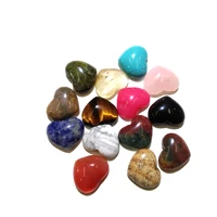 natural stone random cabochon beads flat back heart shape no hole loose beads for jewelry making diy ring necklace accessories
