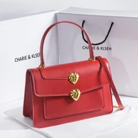 red handbags for women 2022 designer luxury women messenger bag flap heart shaped buckle wedding handbag and purses