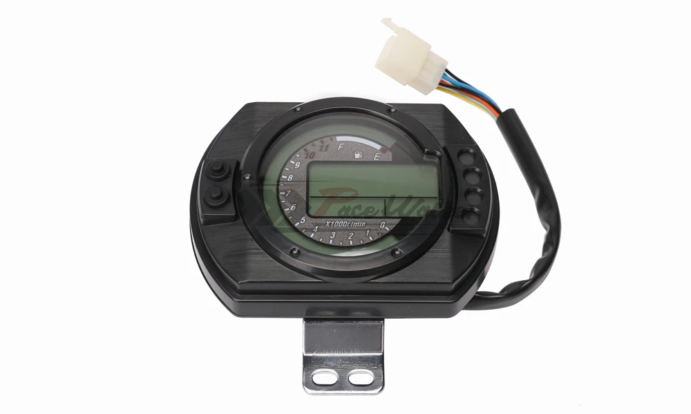 12500 об/мин мотоциклетный спидометр lcd MPH цифровой одометр 7 цветов подсветка мотоциклетный Спидометр Тахометр