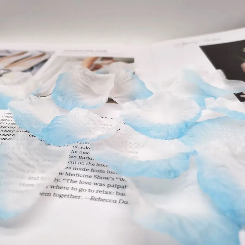 1000 шт. голубые и белые Искусственные Шелковые Розы|Флажки вымпелы конфетти| |