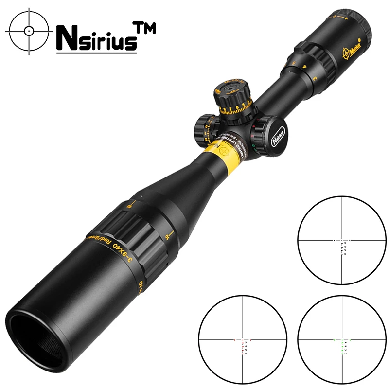 Тактический прицел NSIRIUS Gold 3 9X40 AOE оптический красный зеленый llluminate Cross для охоты в