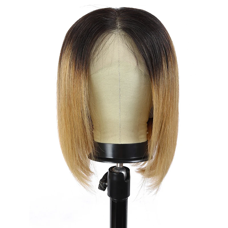 13x4 человеческие волосы спереди бразильские прямые короткие парики для женщин