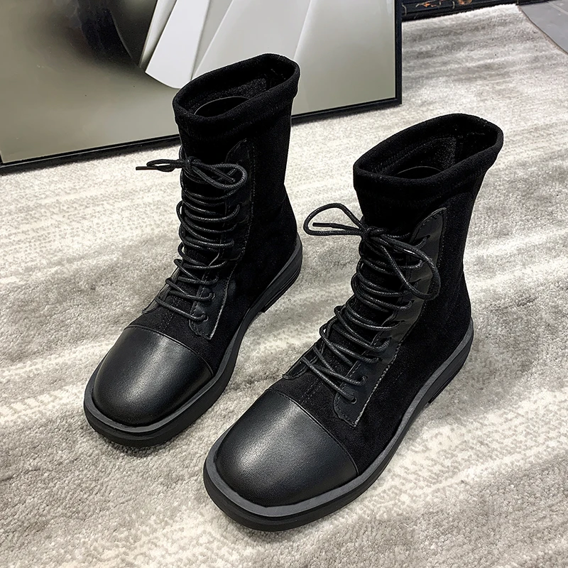 Новинка 2020 женские сапоги привлекательные кожаные высокие с промежностью