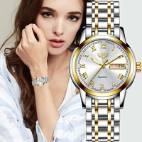 lige 2020 new gold watch women watches ladies creative steel womens bracelet watches female waterproof clock relogio feminino