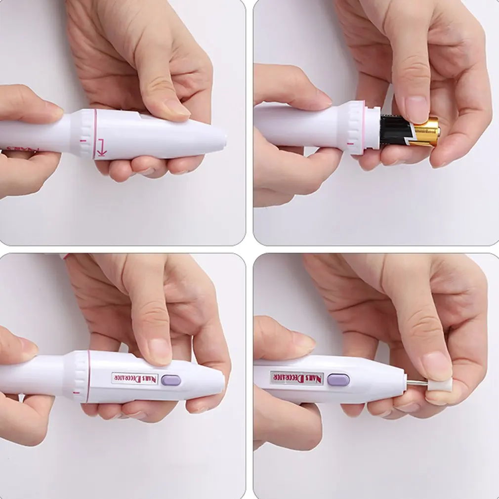 Машинка для маникюра и педикюра миниатюрный набор инструментов тестирования