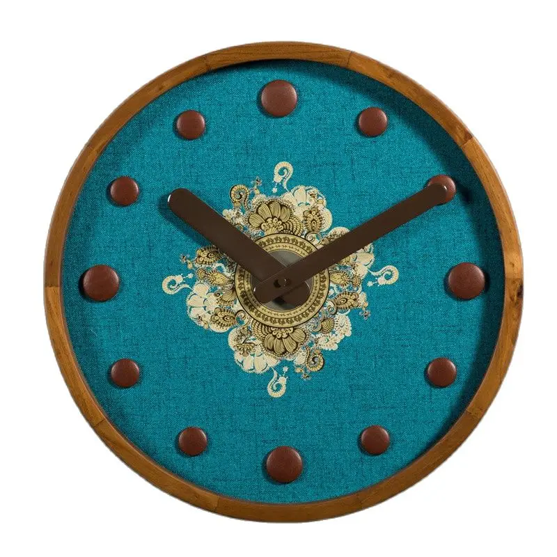 Американские настенные часы из твердой древесины скандинавские креативные