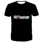 Футболка серая с изображением анатомии для мужчин и женщин, футболка с круглым вырезом и коротким рукавом, топы, Детская футболка, футболки для мальчиков и девочек