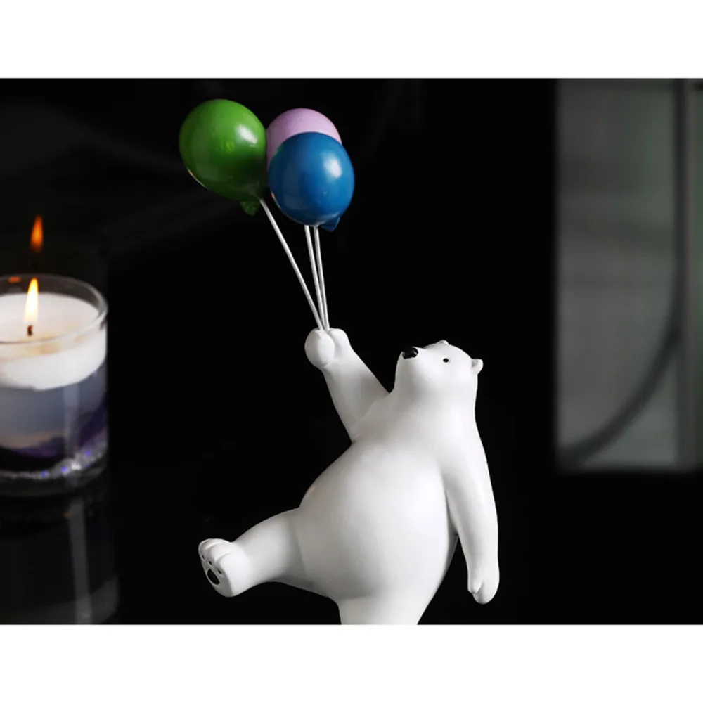 

Creative Desktop Decoration Resin Can Be Used As A Gift Home Decorations Polar Bear Figurine
