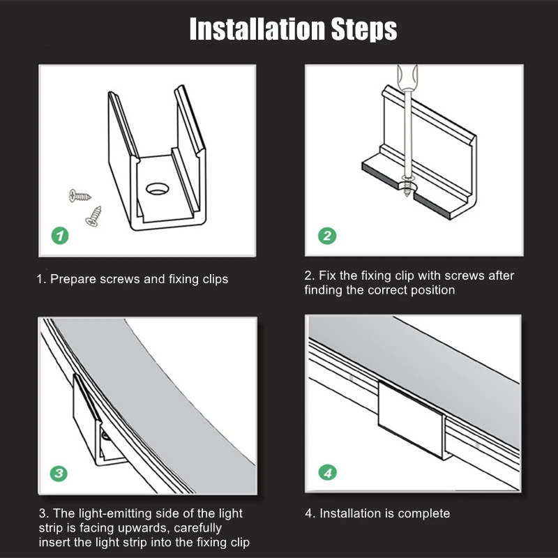 Полоска светодиодная неоновая алюминиевая пластиковая с зажимом для 220 В 24 2835 5050