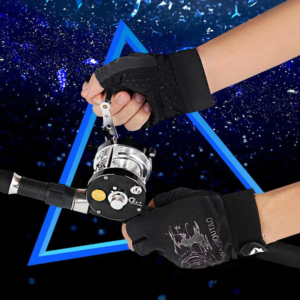 Перчатки для рыбалки на открытом воздухе три пальца перчатки Luya устойчивые к