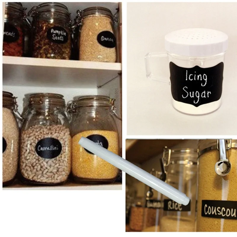 Кухонные аксессуары гаджеты 1/36 шт. стираемая доска стикер Craft Kitchen Jar Органайзер