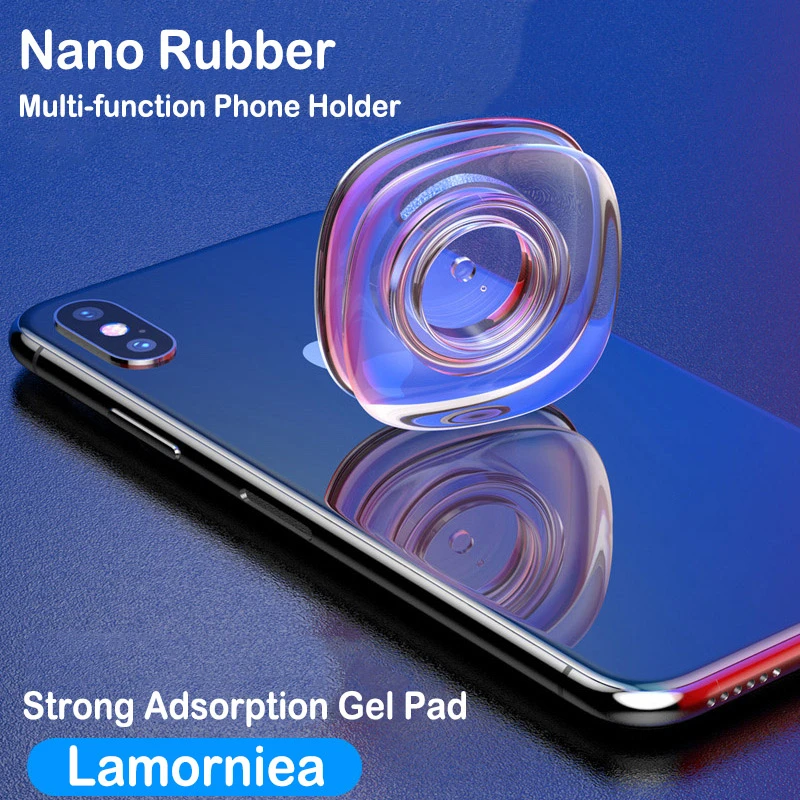 car nano rubber phone holder 2019 new multi function fixate gel pad for tablet mobile phone stand wall desk sticker paste stand free global shipping