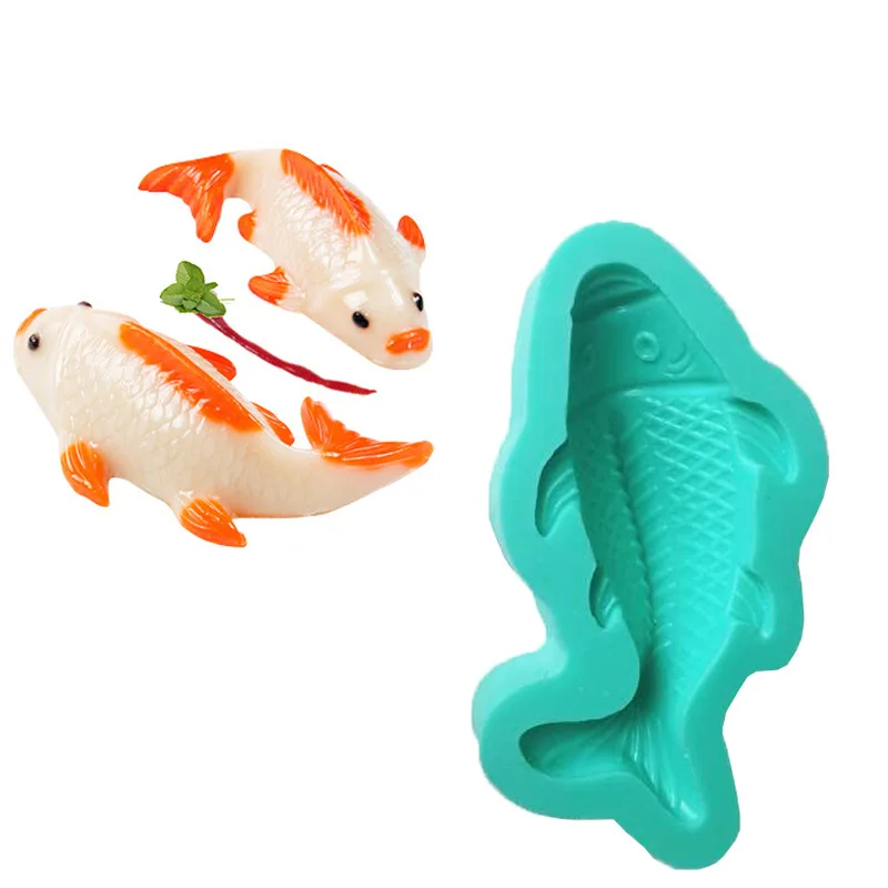 

1 шт., силиконовая форма для выпечки «кои»