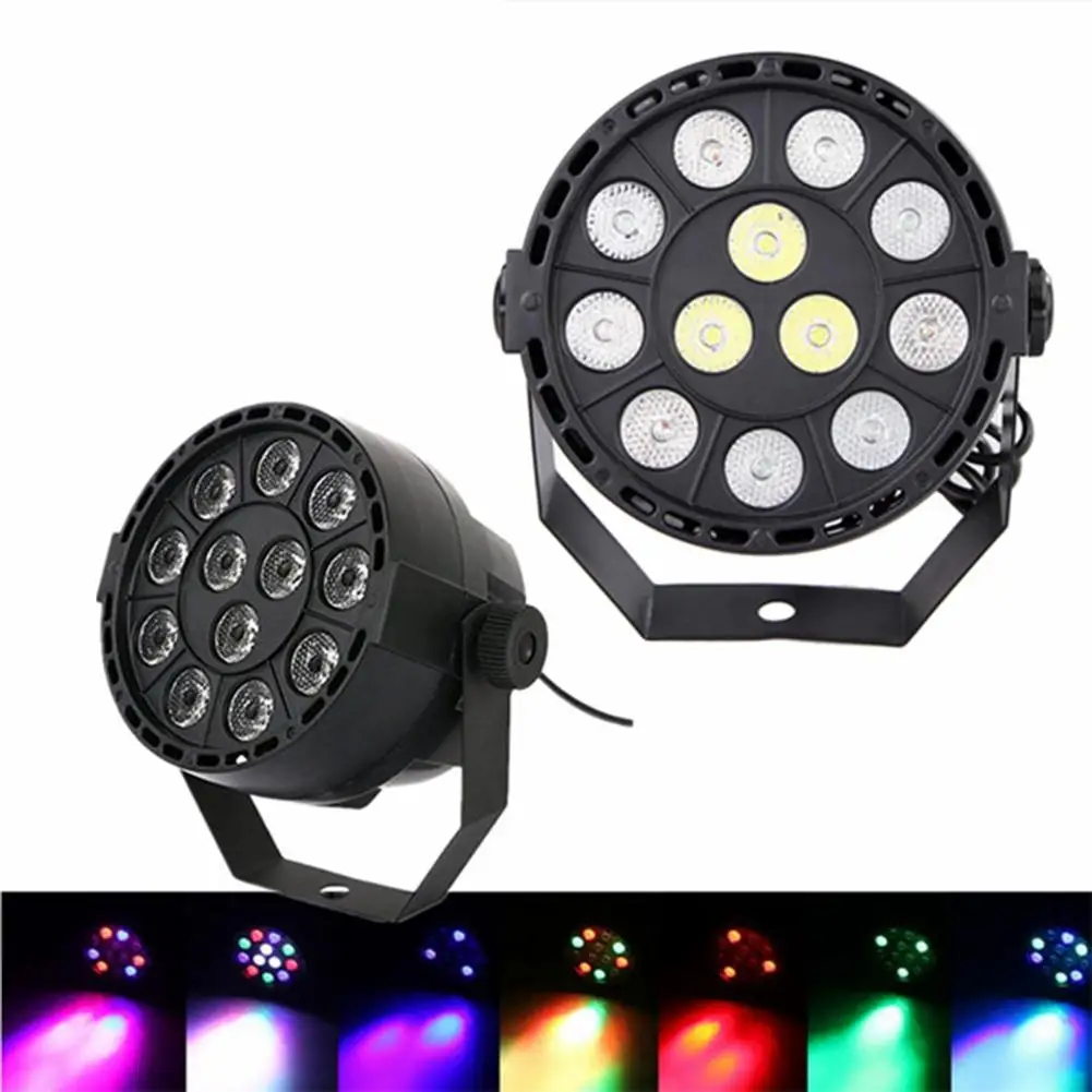 12 светодиодный Вт RGB сценический светильник красочный звуковой датчик проекция