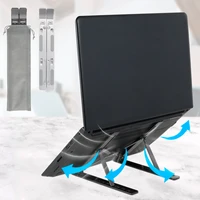 laptop desk stand foldable laptop holder laptop riser portable heat ventilated aluminum computer stand for 10 17 laptop