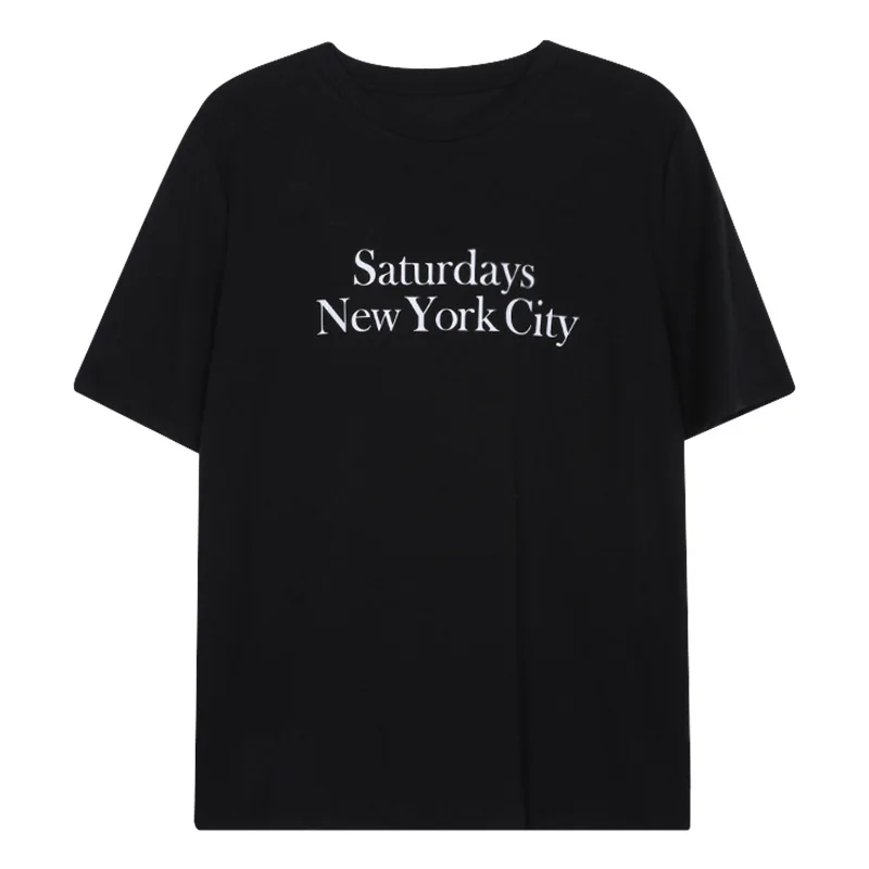 

New York City Tee Shirt Women Short Sleeve T Shirts Crew Neck Cotton Tops