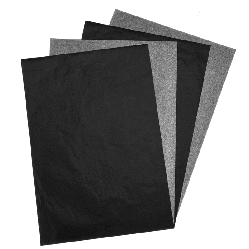 

100 Pcs Carbon Paper Transfer Copy Sheets Graphite Tracing A4 for Wood Canvas Art DF