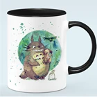 Новый рисунок Totoro кружки для влюбленных, керамические креативные чашки для молока, чая, кофе, подарки на день рождения для девушек и друзей