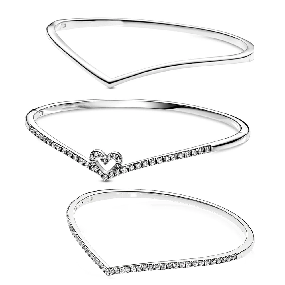 

pulsera plata 925 mu Women Fit Pandora Bracelets Original Beads DIY Charms 925 Sterling Silver Designer Fashion Bangles Jewellry