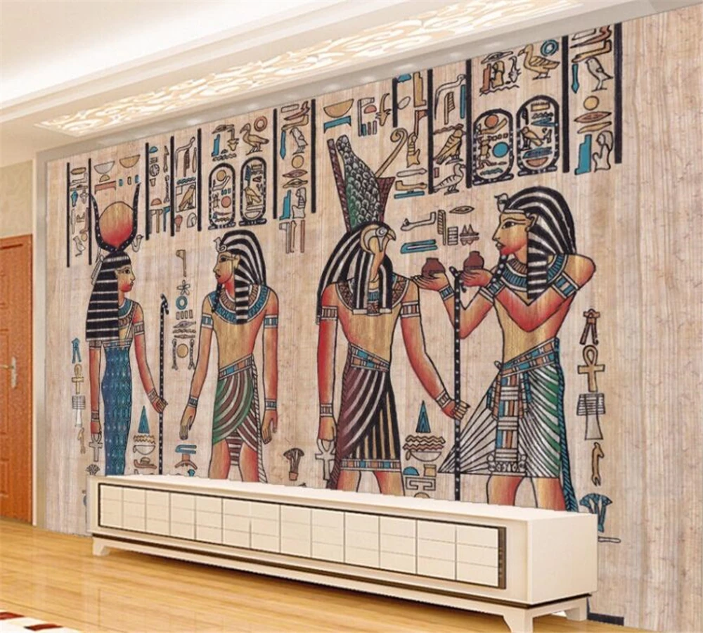 

Настенные 3d обои beibehang, Декор для дома, фон для фотосъемки, Древняя египетская цивилизация, настенное искусство для пожилых отелей Майя