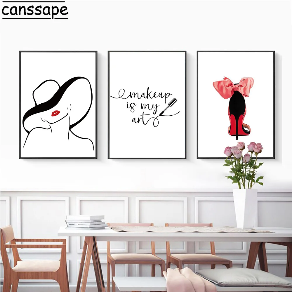 Модные красивые абстрактные картины на холсте Vogue настенные для гостиной постеры