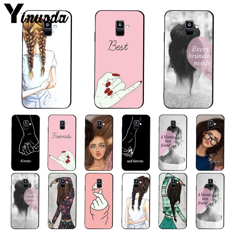 Чехол для телефона Yinuoda Best Friend Samsung Galaxy A7 A50 A70 A40 A20 A30 A8 A6 Plus A9 2018 A51 A71|Бамперы| |