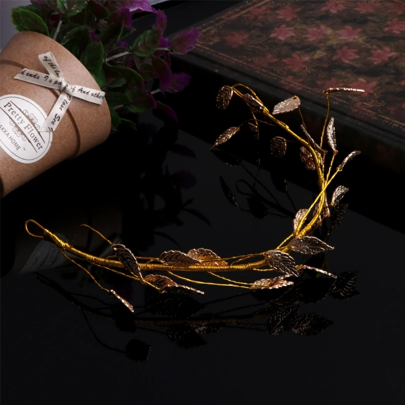 

Fashion Leaf Leaves Wedding Bride Bridal Hair Headband Tiara Headdress Accessories