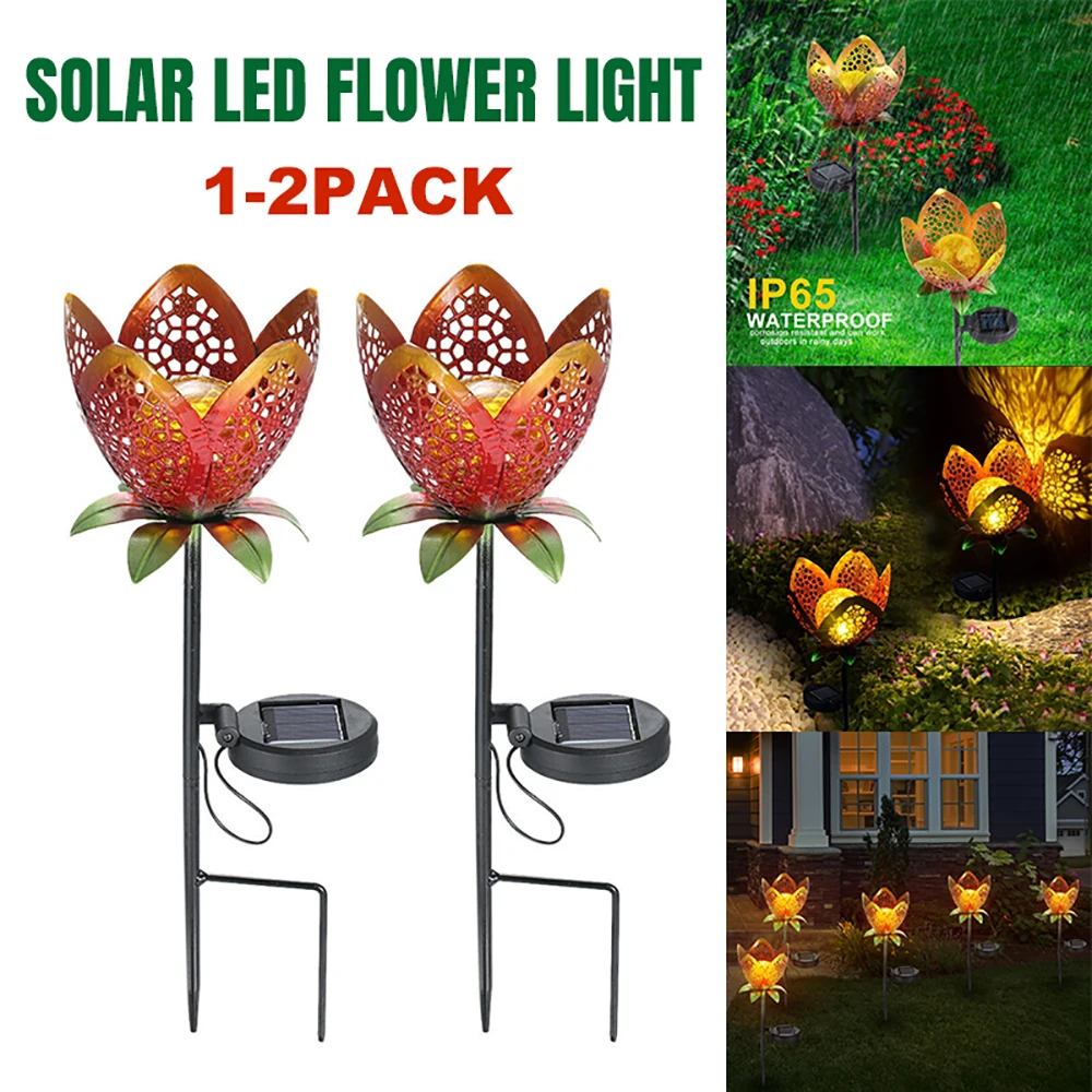 Подсолнечник газон на солнечной батарее 2 шт./лот|Светодиодные солнечные лампы| |