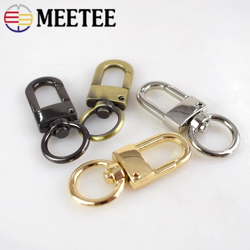 Металлические застежки Meetee 5/10/20 шт. вешалка для цепочек и ключей сумок поворотные