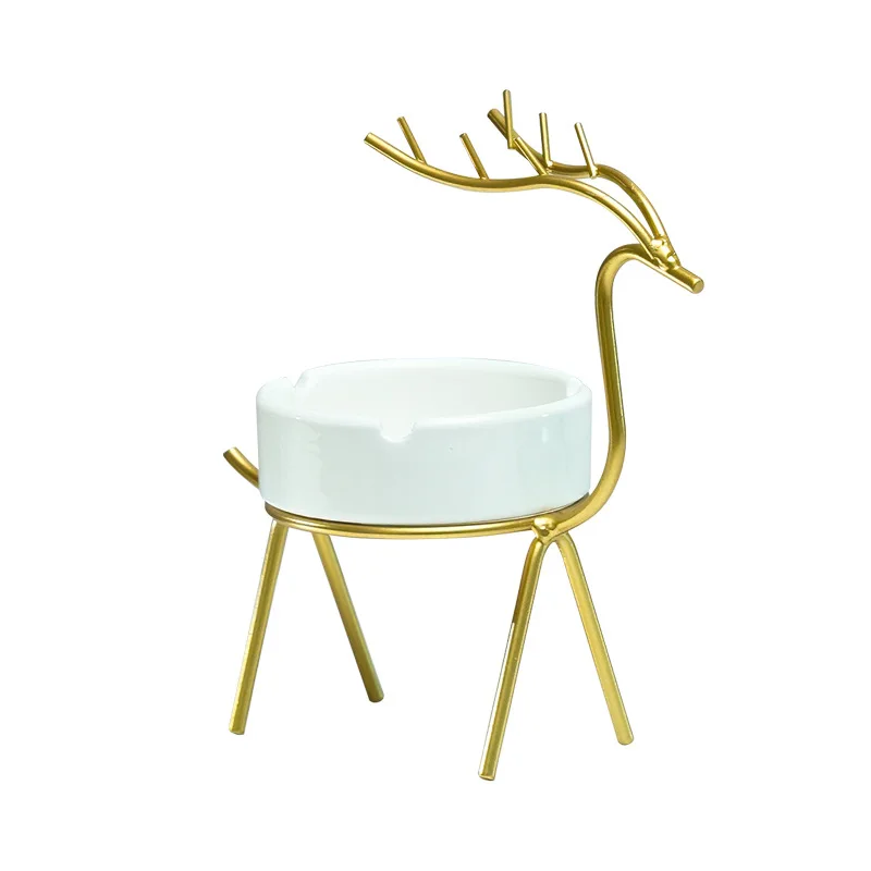 

Nordic style fawn Ceramic Ashtray simple modern home living room bedroom decoration accessories