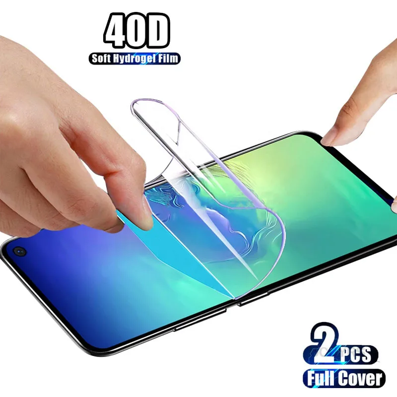 2 шт./лот 40D Защитная пленка для экрана P30 Pro Mate30 Гидрогелевая Mate20 Mate10 мягкая