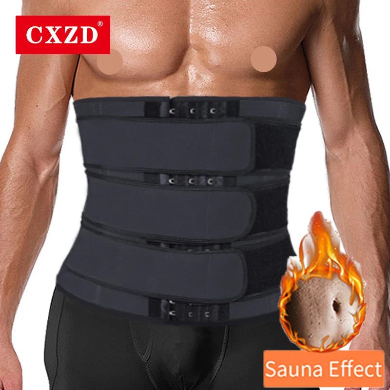 

CXZD утягивающий корсет для талии, мужской корректор фигуры, утягивающий живот, похудение, оболочка, сауна, утягивающий тело, мужской корсет д...