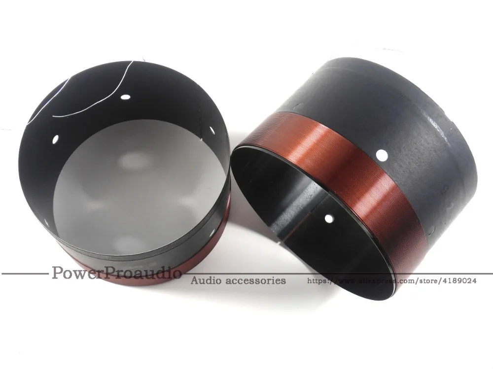 2 шт. 99 мм черная алюминиевая звуковая катушка для басов круглый провод из чистой