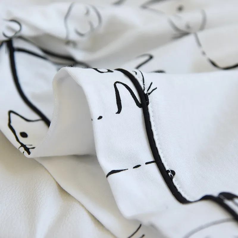 

2PC Ensemble Clothes Women Pajamas Set Cotton Pyjama Femme Pizama Damska Pijama Suit Mujer Verano Algodon Summer Shorts Conjunto