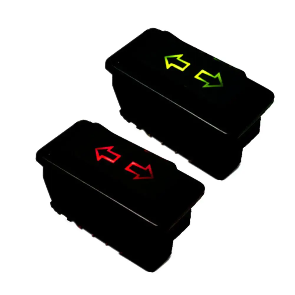 

1PC/Packs 5Pin Car Power Window Switch With Lamp Universal 12V 24V Glass Lifter Button For Auto Interior Accessories Green Red