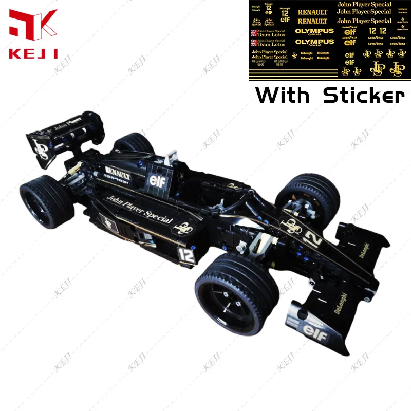 KEJI MOC-70614 John Player специальная формула 1 гоночный автомобиль модель F1 конструктор