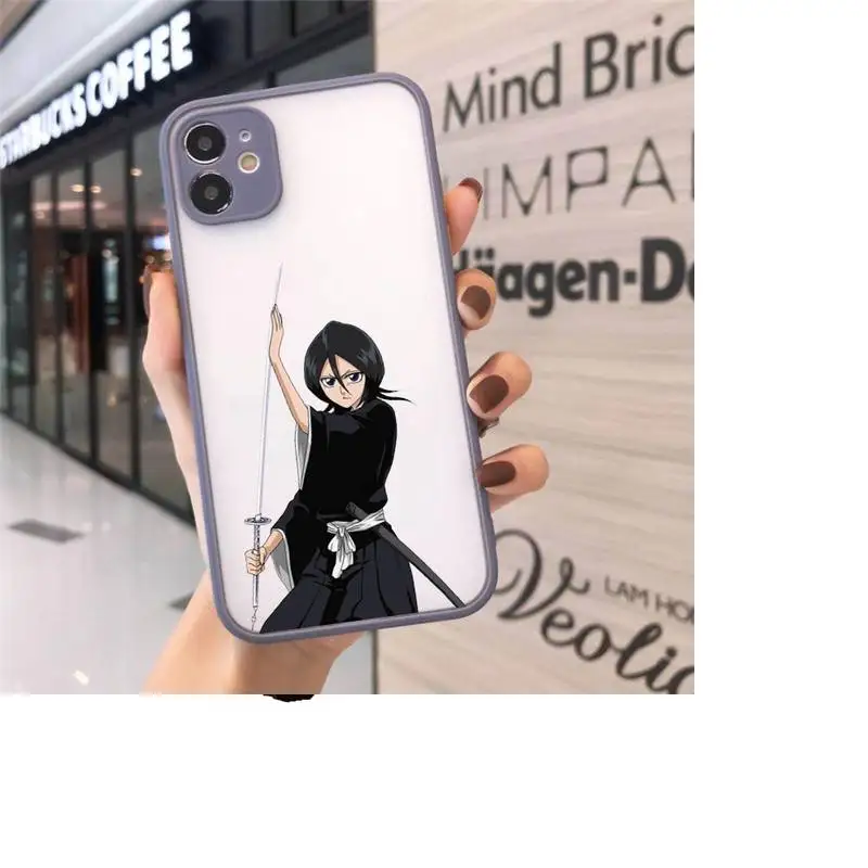 

Japanese anime Bleach Phone Cases Matte For iPhone 12 Mini 11 Pro XR XS Max 7 8 Plus X Hard PC Back Cover