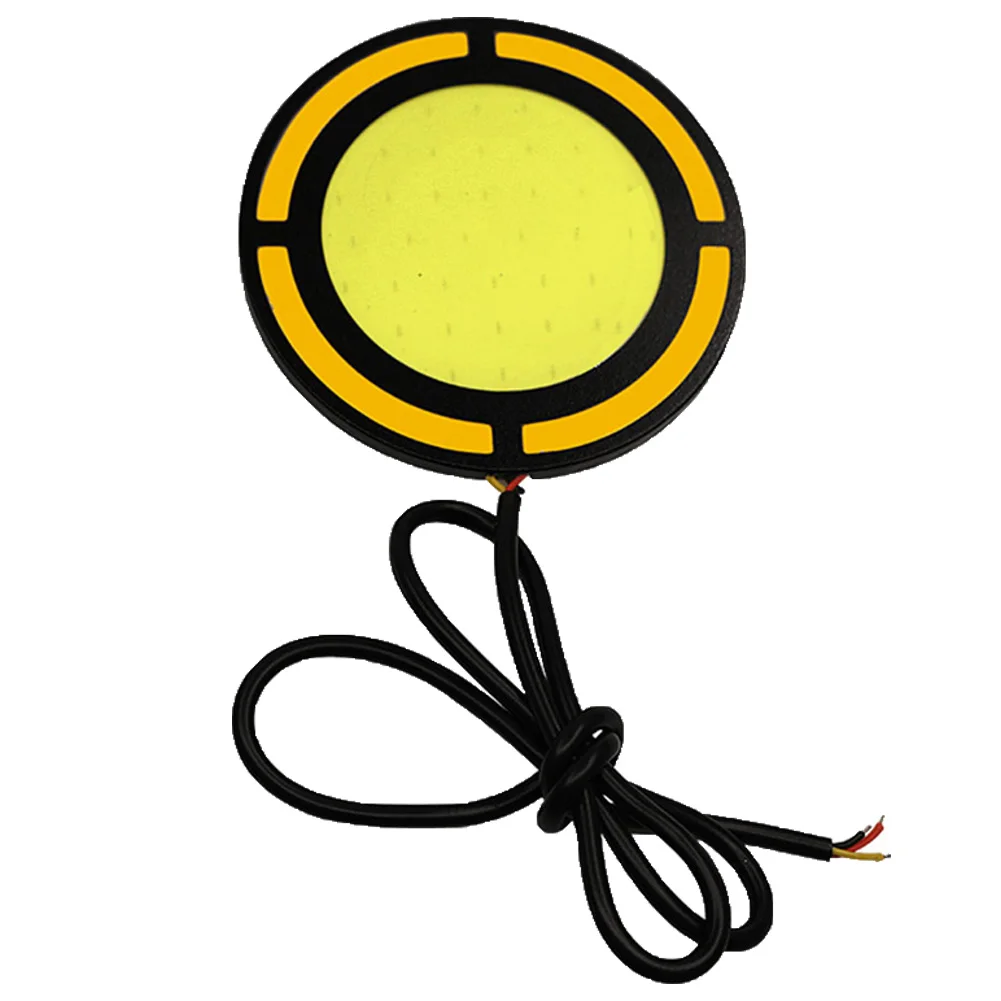 1 пара DC12V круглый Водонепроницаемый автомобиля Противотуманные огни COB