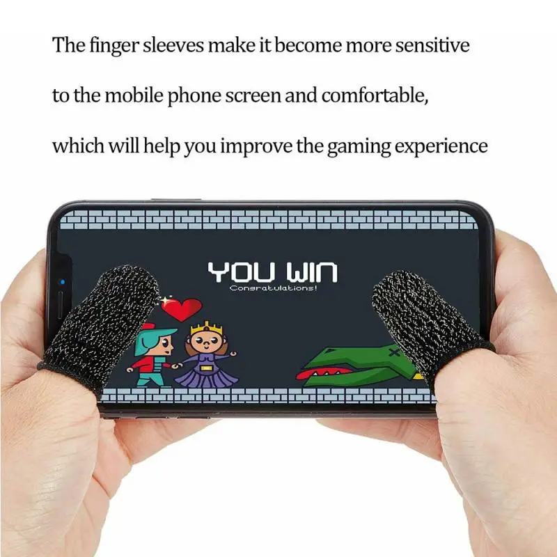 

20pcs Finger Cover Game Control For PUBG Sweat Proof Non-Scratch Sensitive Touch Screen Gaming Finger Thumb Sleeve Gloves