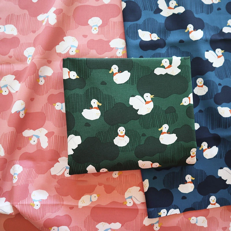 

Teramila Fabrics Yellow Duck Cotton Fabric Tecido Quilting Bedding Decoration Tissue Home Textile Patchwork Sewing Cloth Craft
