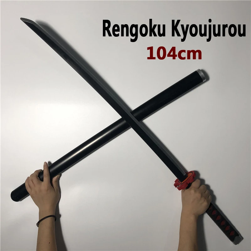 

1:1 Demon Slayer Weapon Agatsuma Zenitsu Thunder Sowrd Kimetsu no Yaiba Sword Cosplay Ninja Knife 104cm Weapon Prop Anime Model
