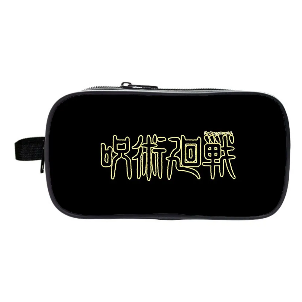 

Anime Jujutsu Kaisen Pencil Case Cosmetic Case Pencil Bag Boy Girl Double-layer Pen Bag School Supplies Kid Stationery Bags Gift