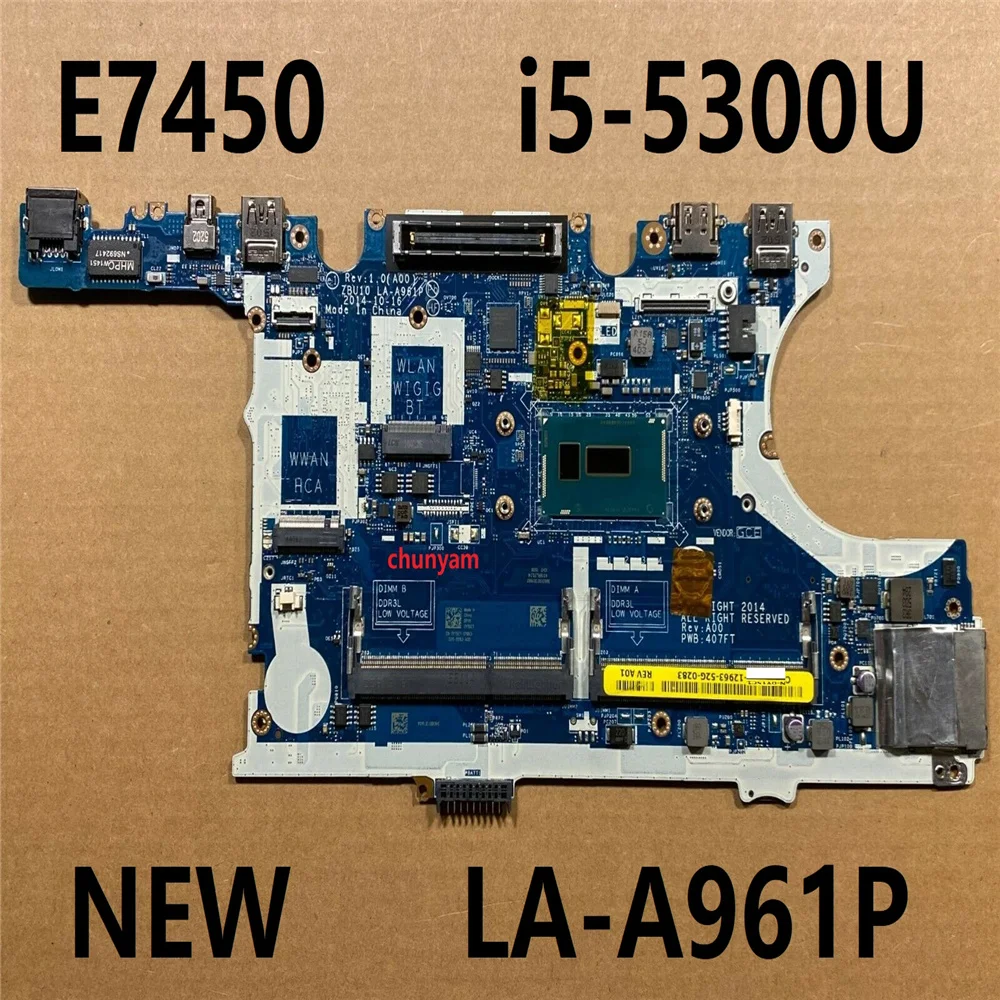 Восстановленная Рабочая деталь для ноутбука dell Latitude E7450 7450 материнская плата