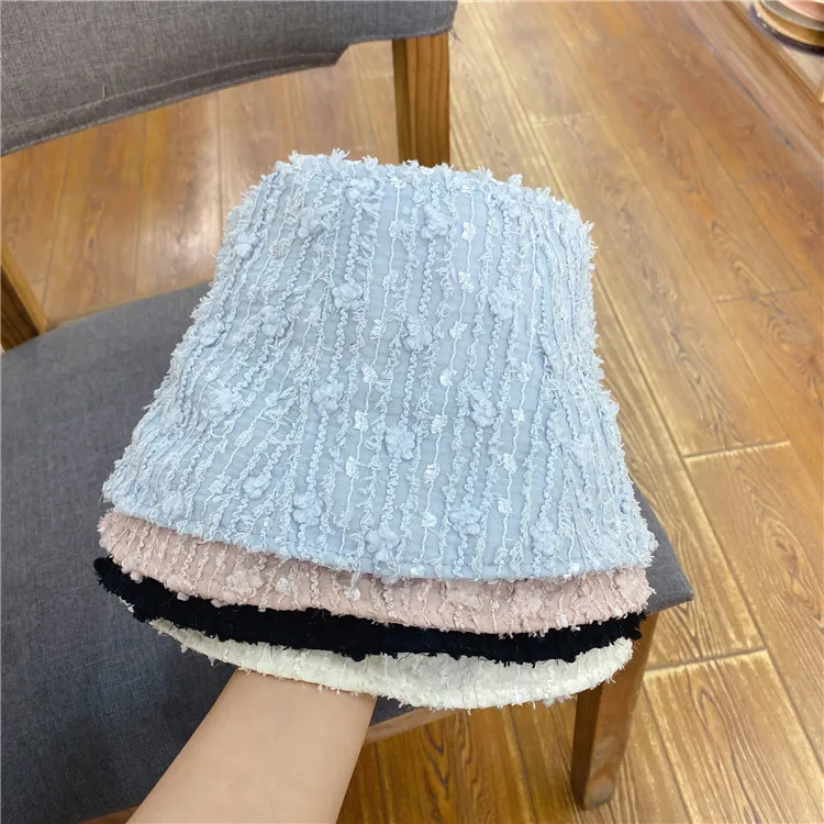 202105-YY  new Fairies in the forest  Tassel flower Macarone color   lady BUCKET cap  women fishermen hat