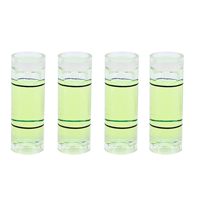 4 PCs Acrylic Tube Bubble Spirit Level Vial Measuring Instrument D 8mm L 22mm | Инструменты