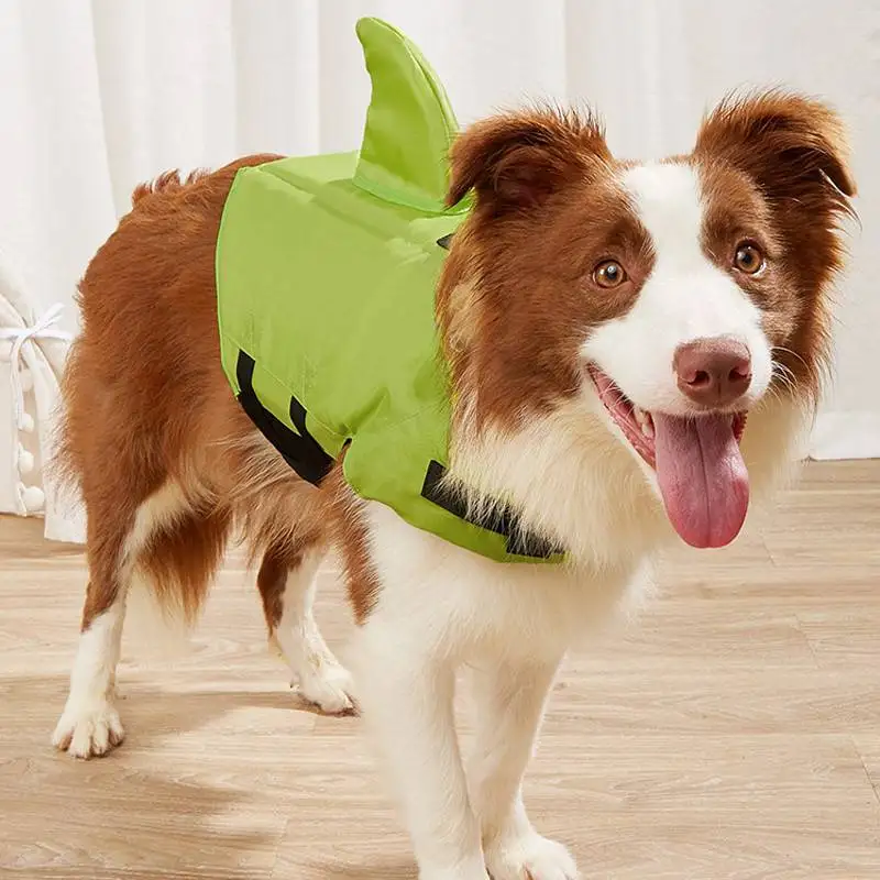 

Спасательный жилет для собак, купальный костюм для домашних животных, летняя одежда для собак, спасательный жилет для акулы, купальник для с...