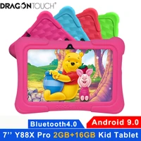 dragon touch y88x pro kids tablet 7inch hd android 9 0 2gb ram 16g tablets for children with tablet bag bluetooth wifi tablet pc