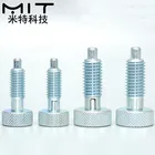 Стопорный пружинный винт, индексирующие плунжеры, пружинные плунжеры, индексный штифт без гайки M6 M8 M10 M12 M16, 1 шт.